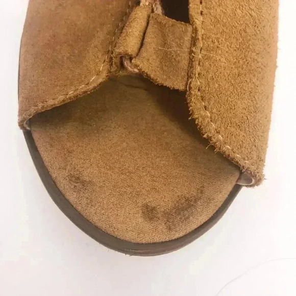 Steve Madden Adeline Booties Sandals Brown Suede Leather Women's Size 10 - Picture 13 of 14